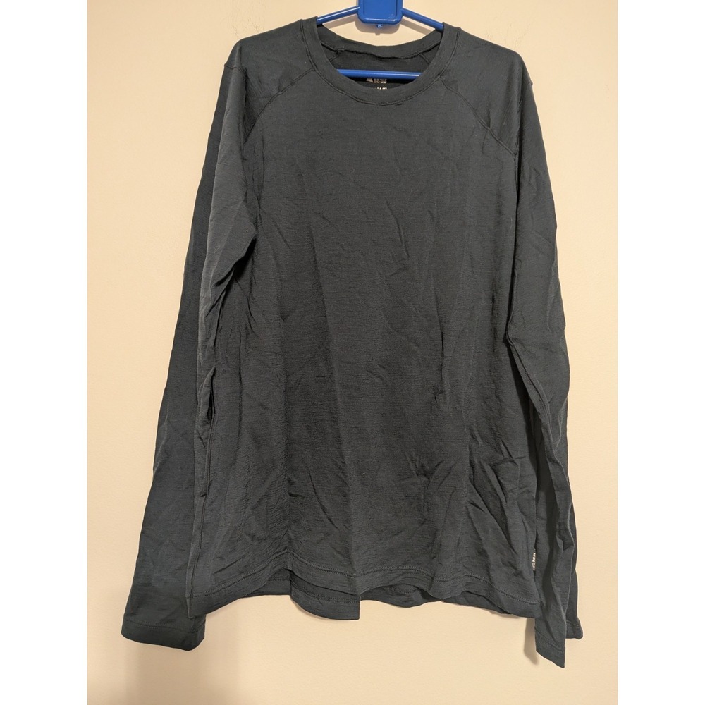 REI 100% Merino Wool Kids Youth‎ Baselayer Long Sleeve Shirt Large (14-16) Blue
